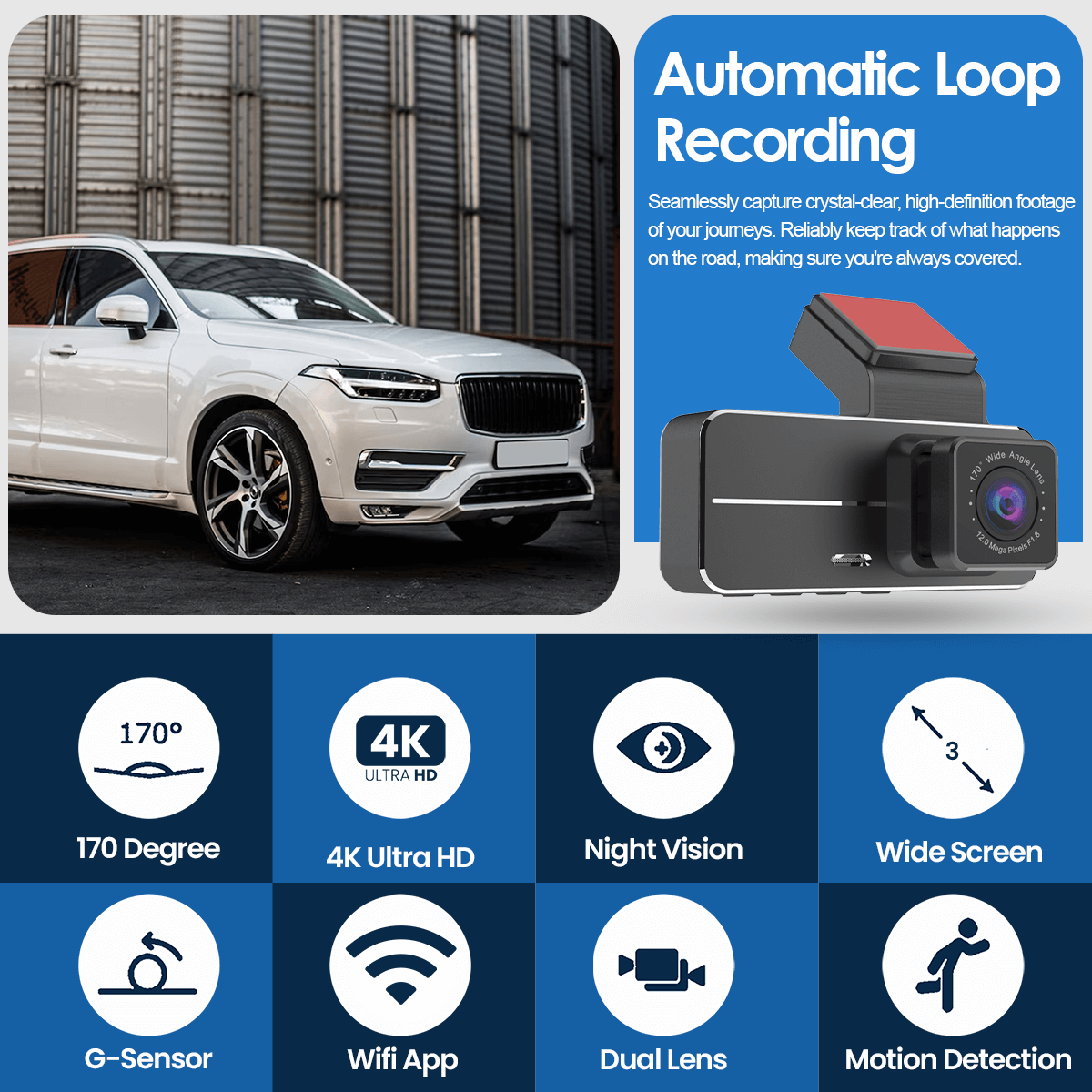 Dashcam Apex JDP7