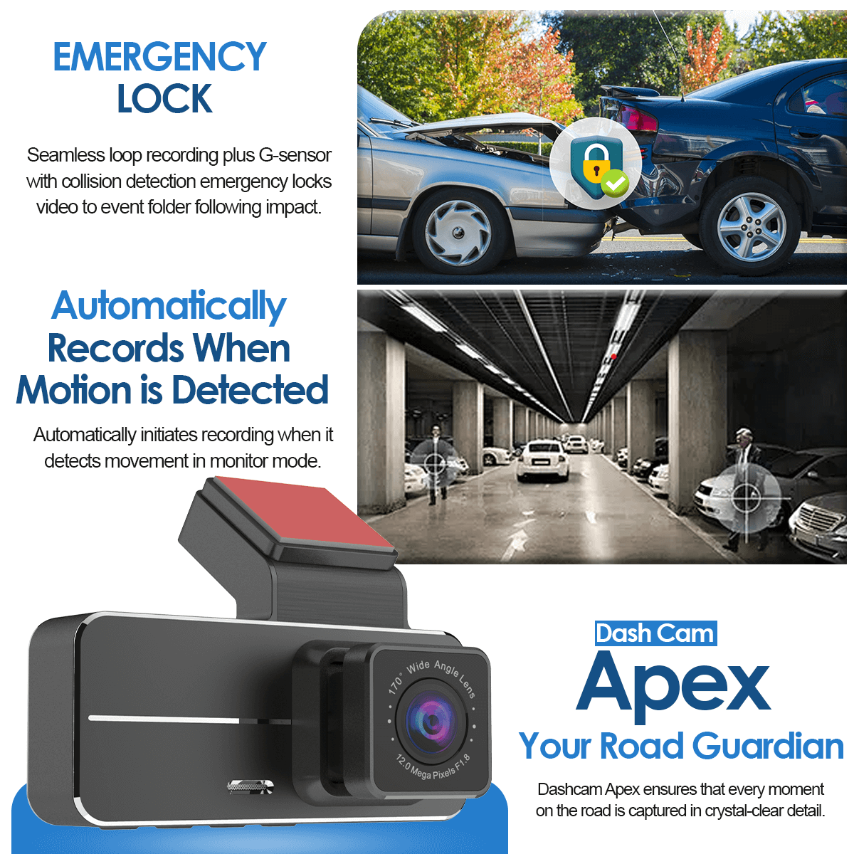 Dashcam Apex JDP7