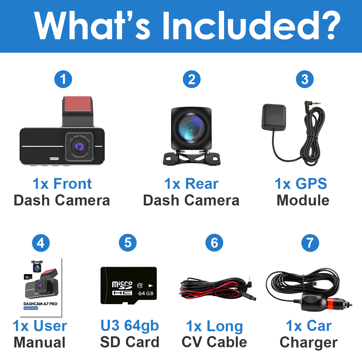 Dashcam Apex JDP7