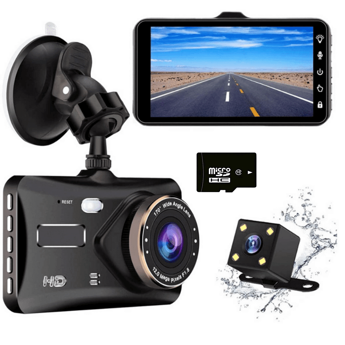 Dashcam Pro (Front & Rear) Free 64GB SD Card DP2