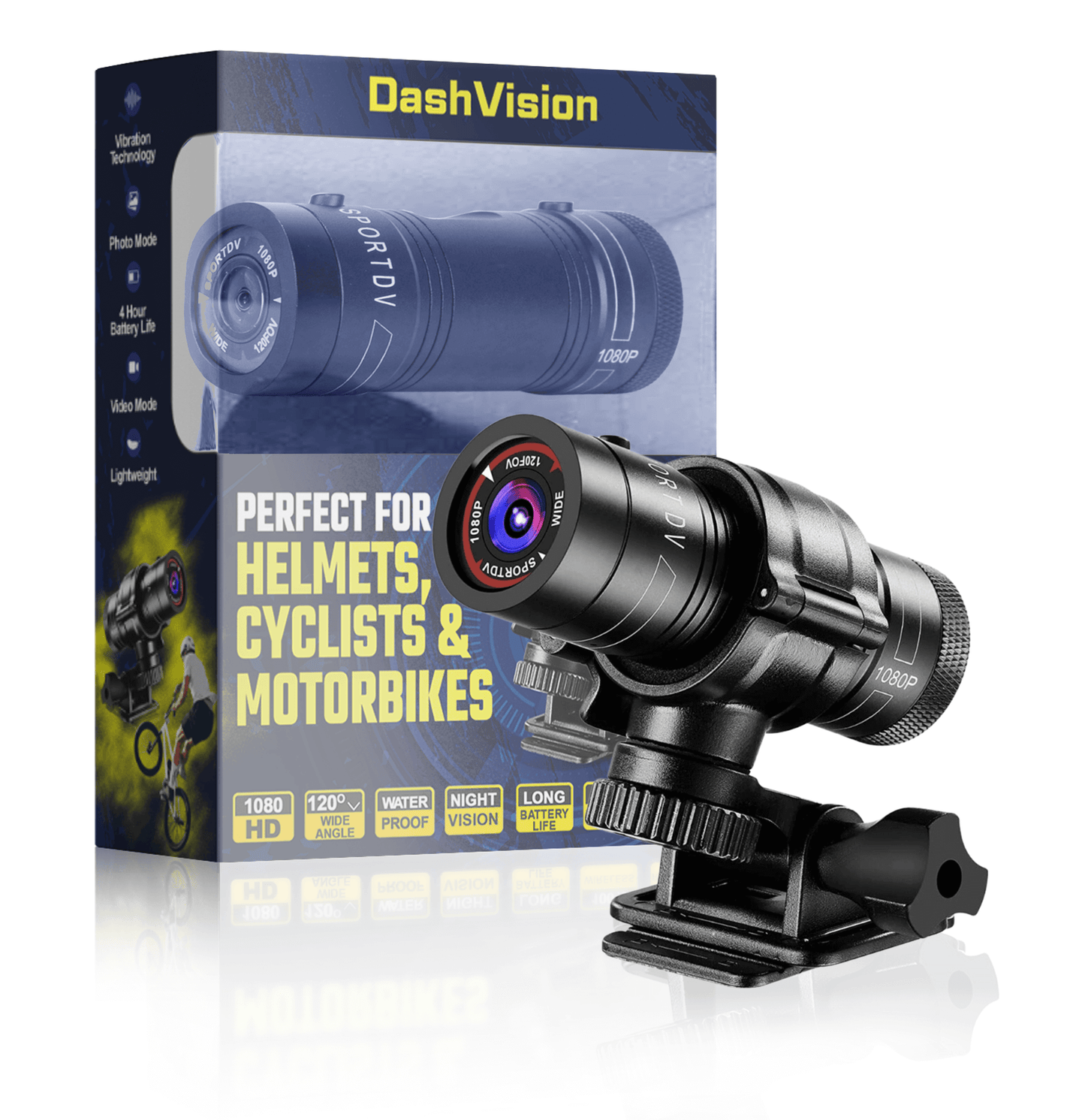 Dashcam Action (For Cyclists & Motorbikes) WIRELESS