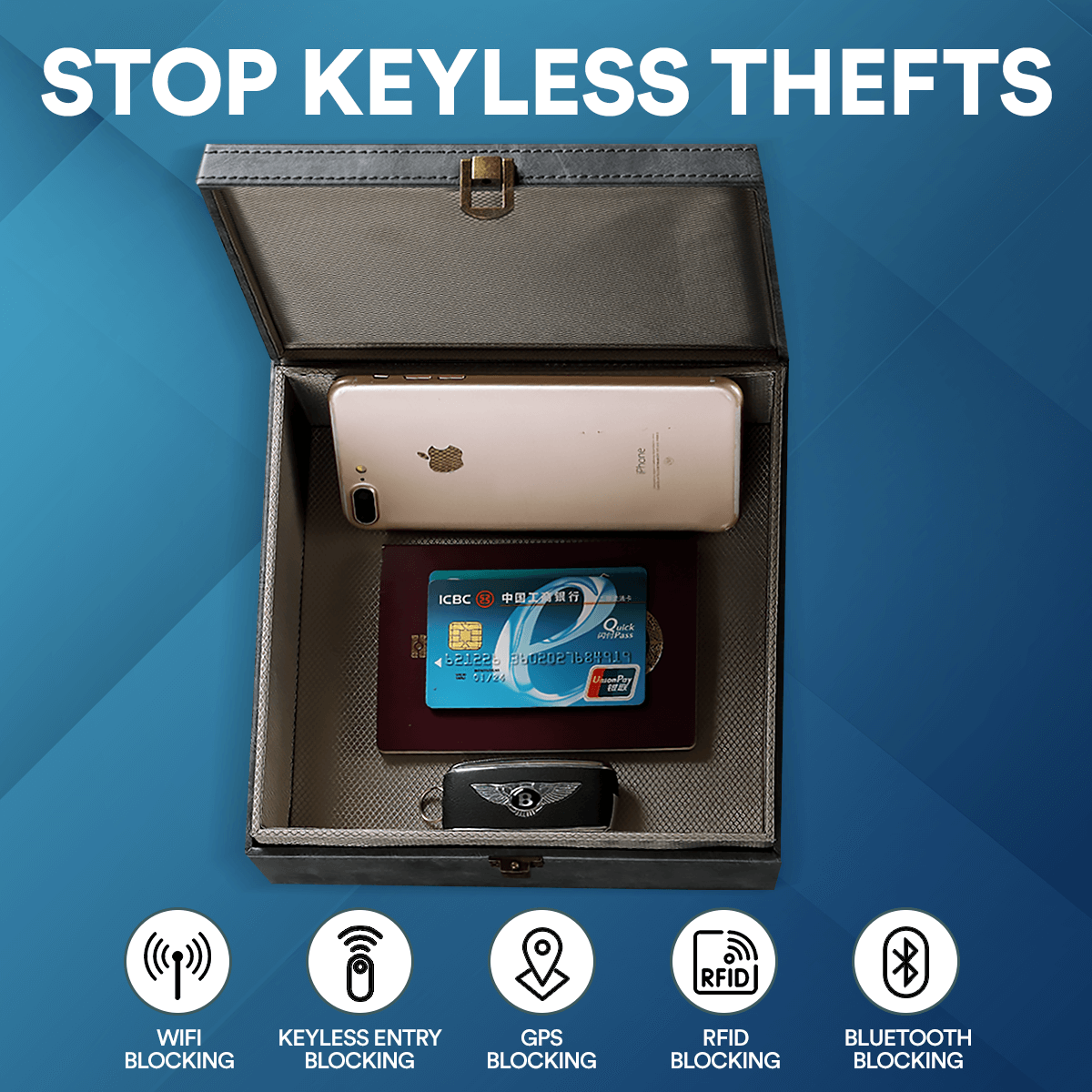 RFID Car Key Signal Blocker Box