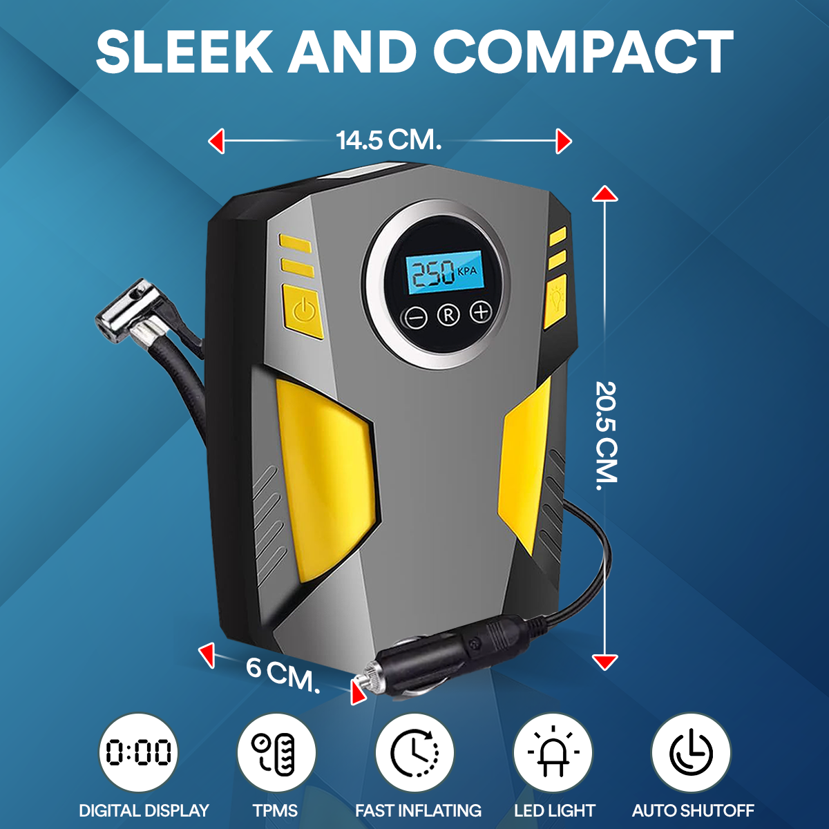 Digital Display Tyre Pump