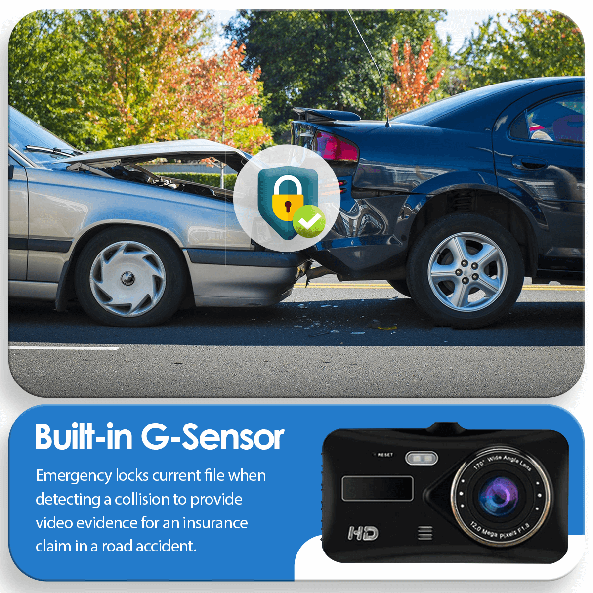 Dashcam Pro (Front & Rear) *Best Seller* 1080p | Dash Vision