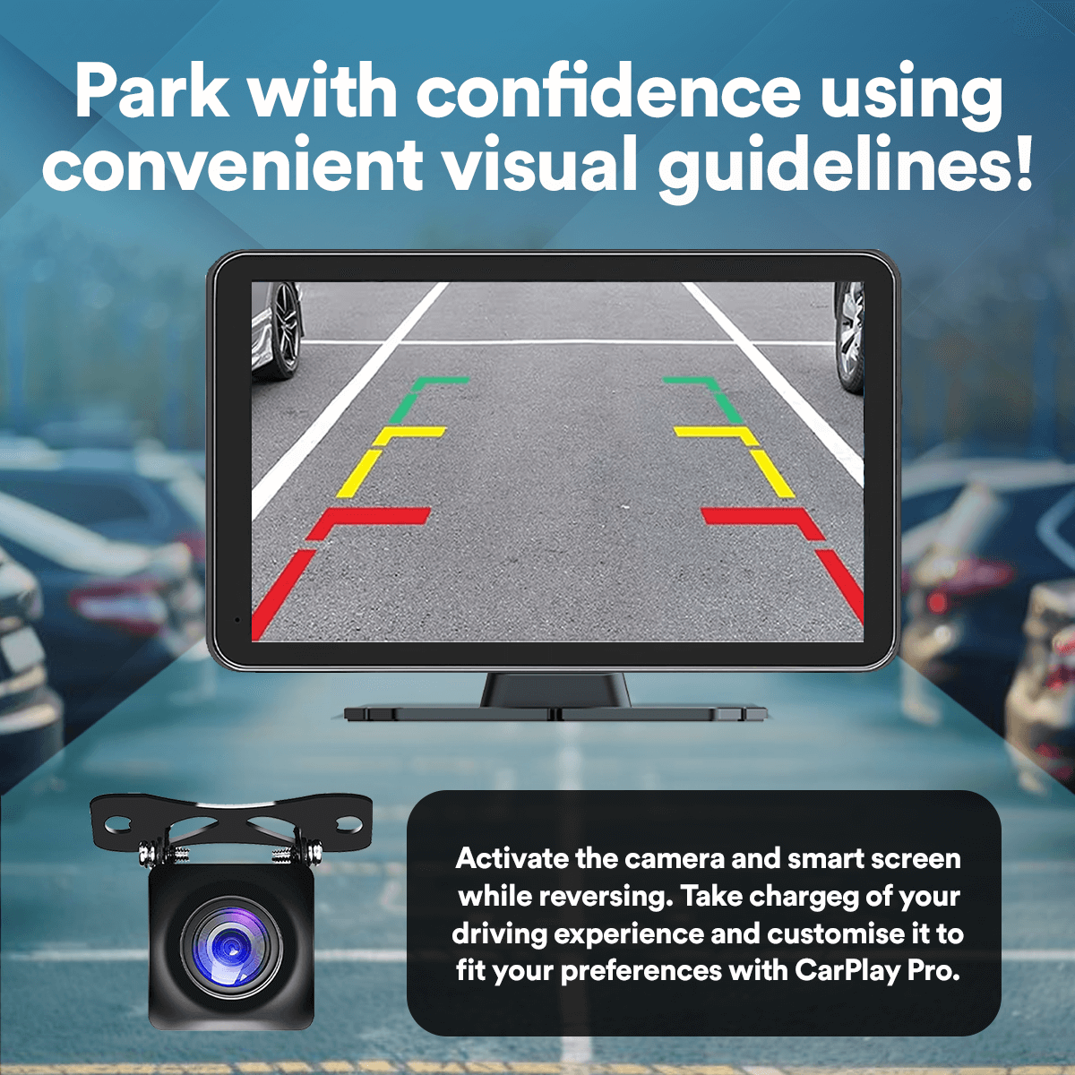 Smart Car Play Dash Cam 9"