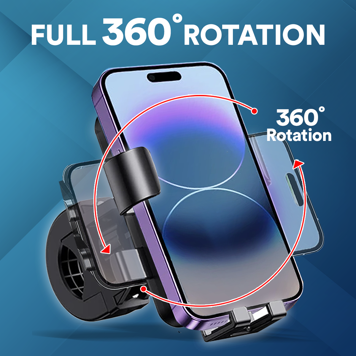 360° Rotation Bike Phone Holder