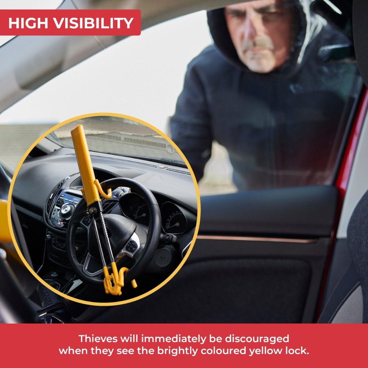 Car Steering Wheel Lock (Anti-Theft)