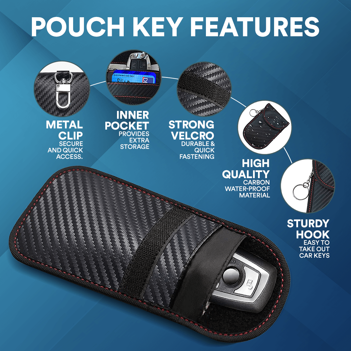 RFID Car Key Signal Blocker Pouch