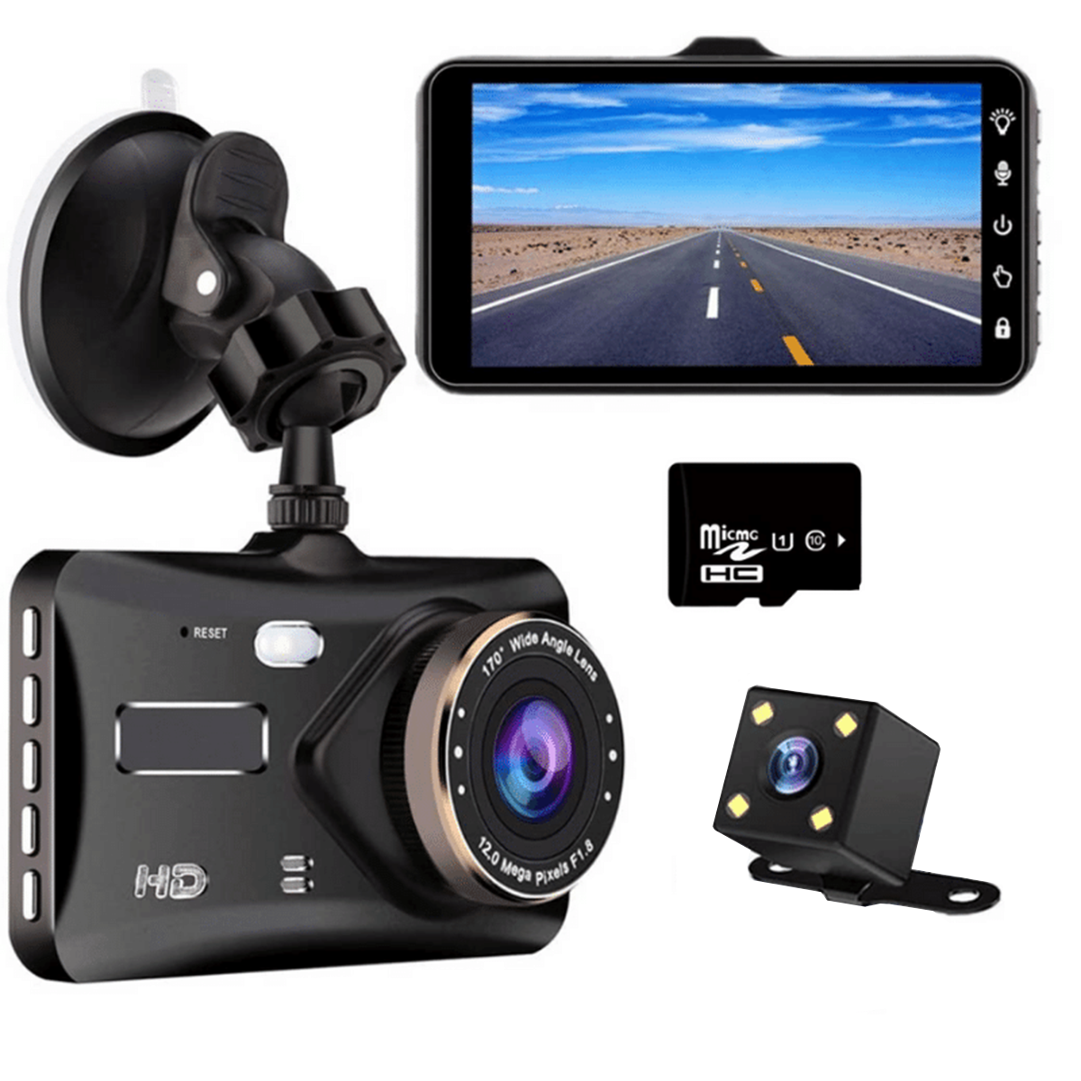 Dashcam Pro (Front & Rear) *Best Seller* 1080p | Dash Vision DP2D