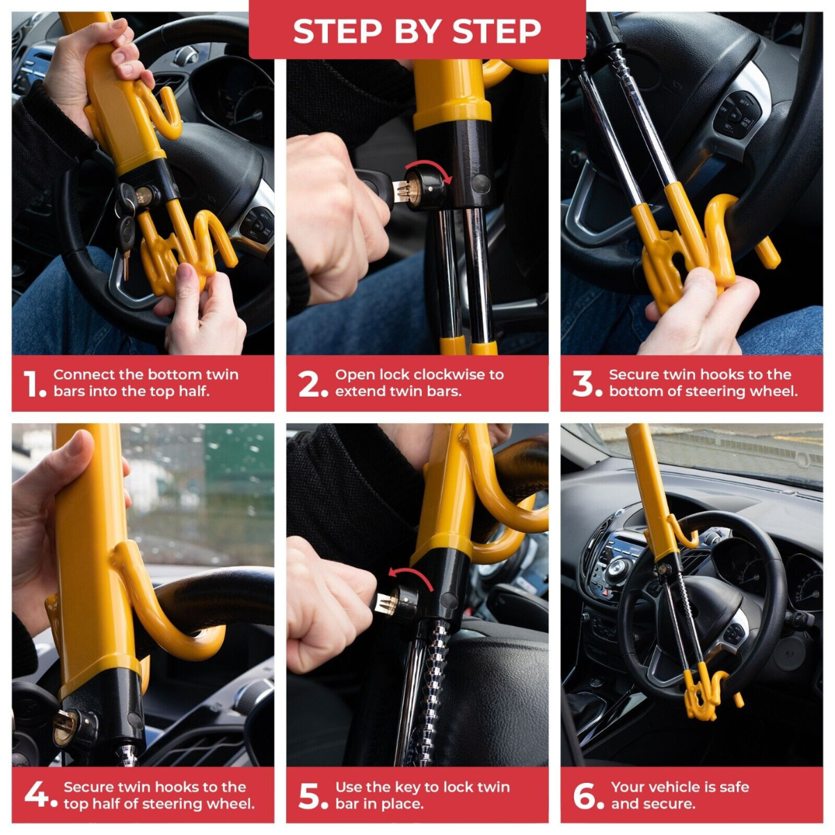 Car Steering Wheel Lock (Anti-Theft) DP5